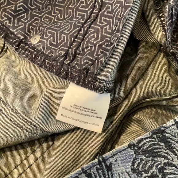 Tory Burch Ivy Super Skinny Kano Revised Blue Floral Jeans. Size 29 - Picture 4 of 6